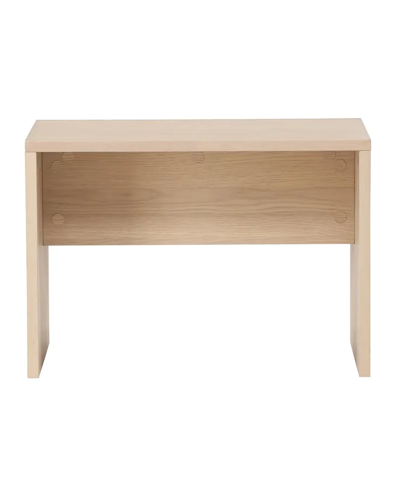 Juni kleiner Couchtisch 58 × 35 cm mit Seitenwangen in Whitewash, Ansicht 9