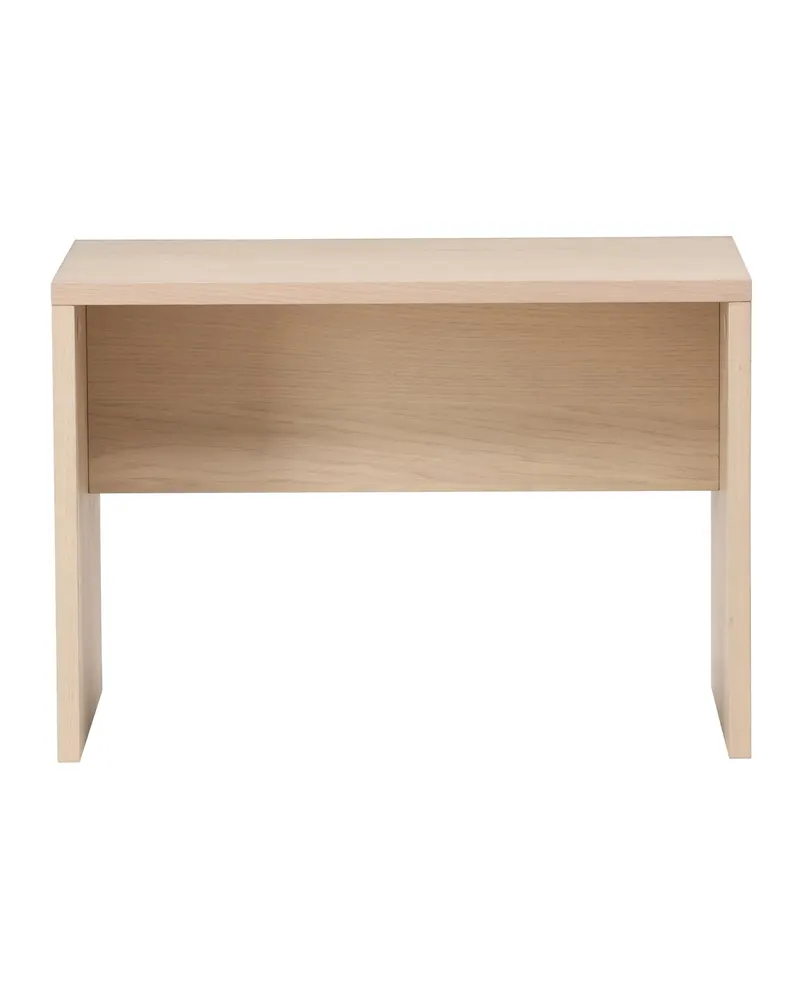 Juni kleiner Couchtisch 58 × 35 cm mit Seitenwangen in Whitewash, Ansicht 2