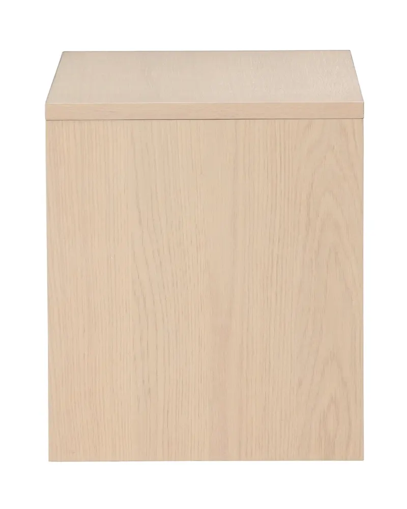 Juni kleiner Couchtisch 58 × 35 cm mit Seitenwangen in Whitewash, Ansicht 4