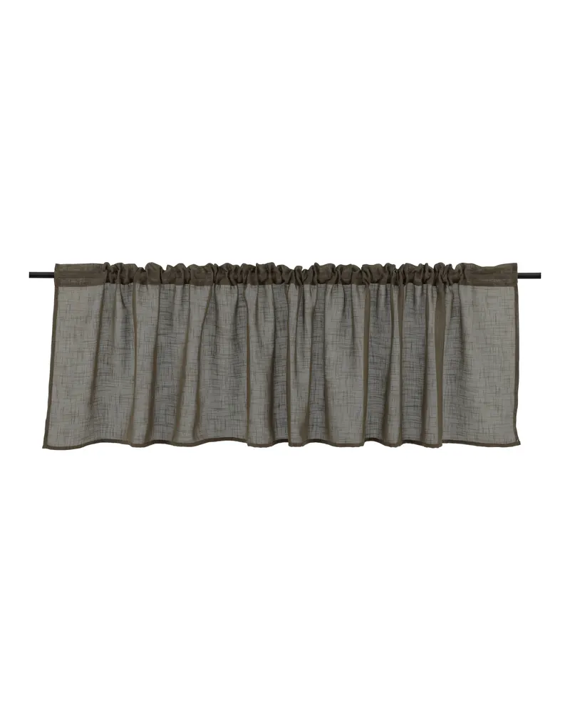 Kaya Vorhang in 55 × 250 cm, Braun, Ansicht 1