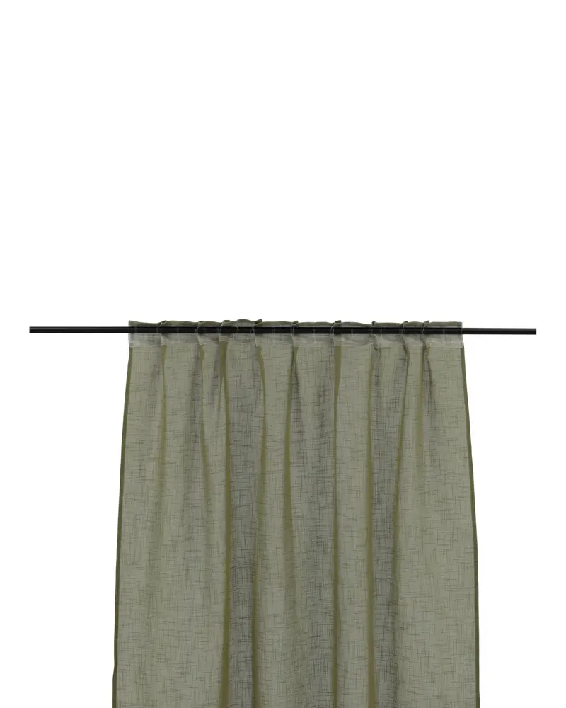 Kaya Vorhang in 240 × 140 cm, Moosgrün, Ansicht 3