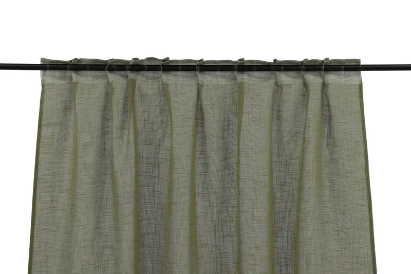 Kaya Vorhang in 240 × 140 cm, Moosgrün, Ansicht 4