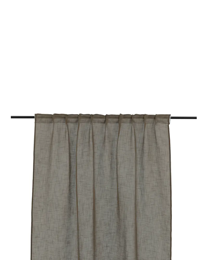 Kaya Vorhang in 290 × 140 cm, Braun, Ansicht 2