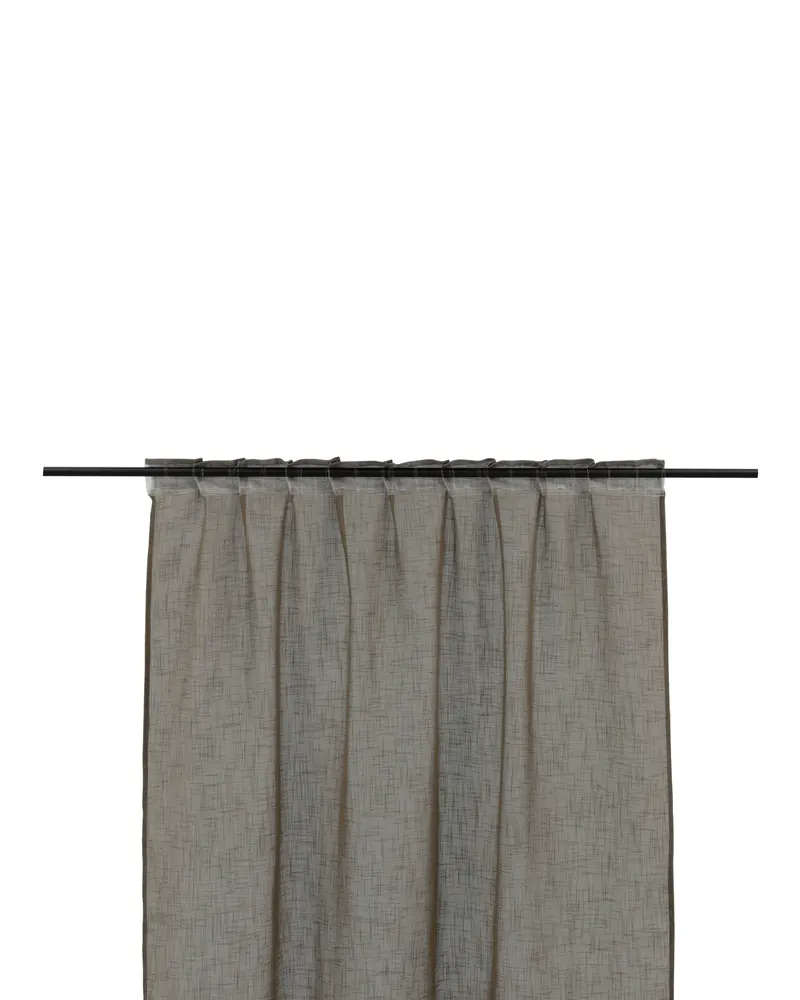Kaya Vorhang in 290 × 140 cm, Braun, Ansicht 3