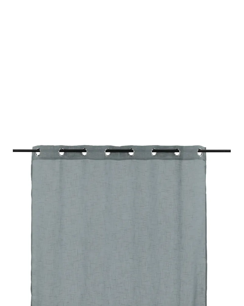 Kaya Vorhang in 290 × 140 cm, Hellgrau, Ansicht 1