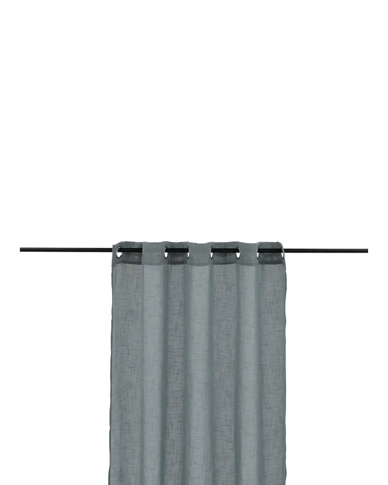 Kaya Vorhang in 290 × 140 cm, Hellgrau, Ansicht 3