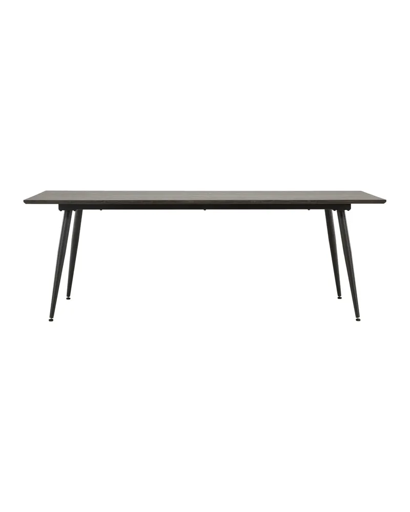 Keholmen Esstisch 220 × 100 cm mit schwarzen Stahlbeinen