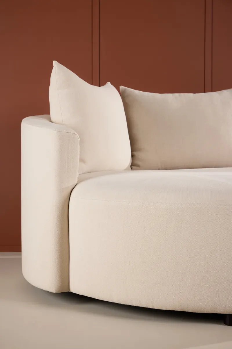 Kelso rundes Sofa mit Ø 150 cm, im Wohnraum, Ansicht 2