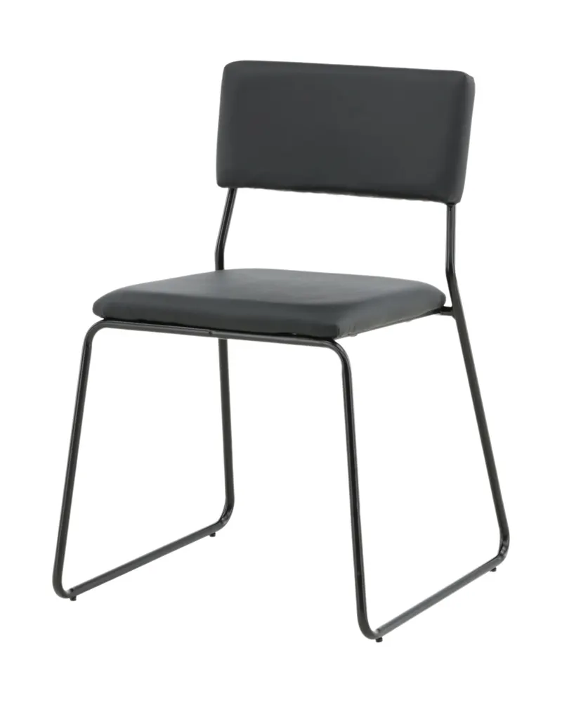 Kenth Esszimmerstuhl in Schwarz, PU-Kunstleder, Ansicht 2