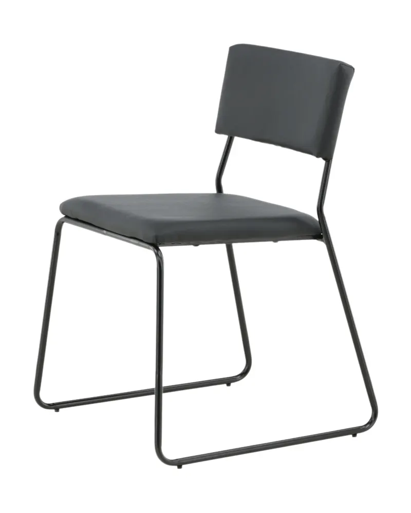 Kenth Esszimmerstuhl in Schwarz, PU-Kunstleder, Ansicht 4