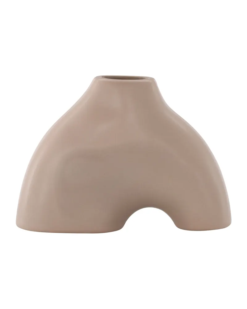Kento kleine Vase in Hellrosa, breite Bogenform
