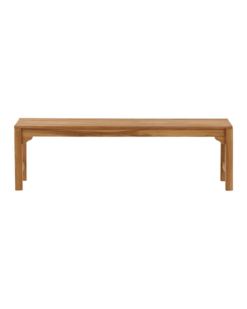 Kenya Gartenbank aus Teak, 150 cm, ohne Lehne