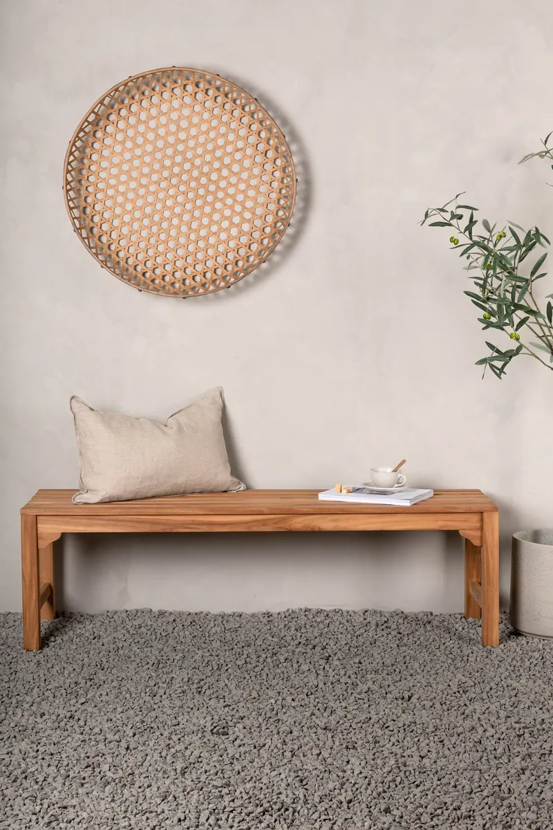 Kenya Gartenbank aus Teak, im Wohnraum, Ansicht 1