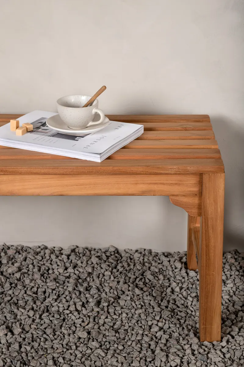 Kenya Gartenbank aus Teak, im Wohnraum, Ansicht 2