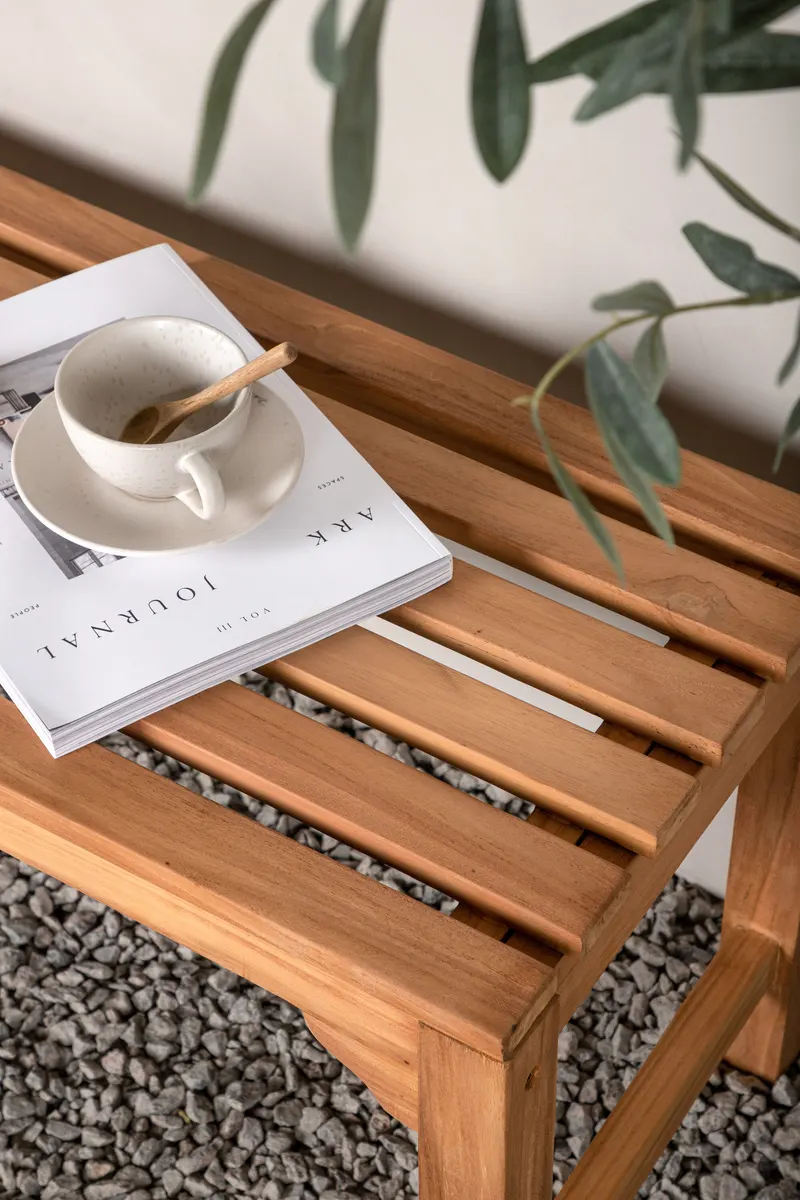 Kenya Gartenbank aus Teak, im Wohnraum, Ansicht 3