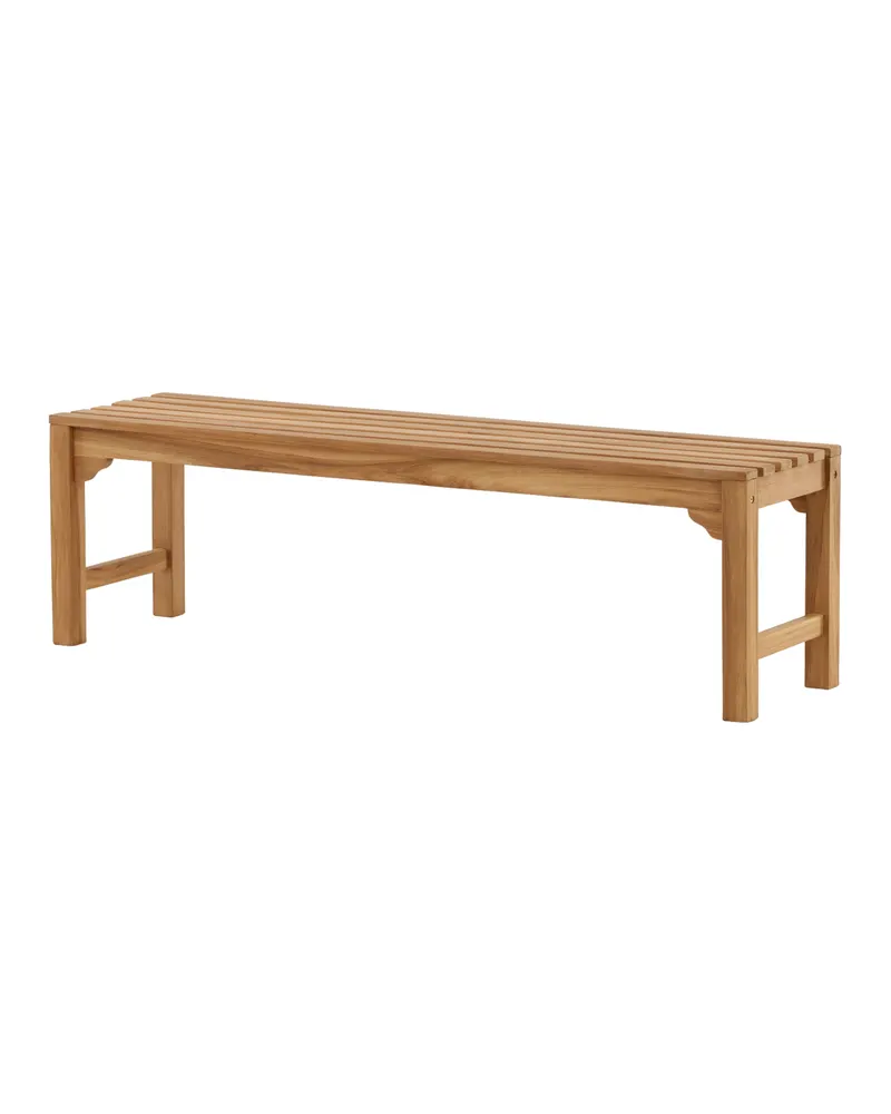 Kenya Gartenbank aus Teak, Ansicht 2