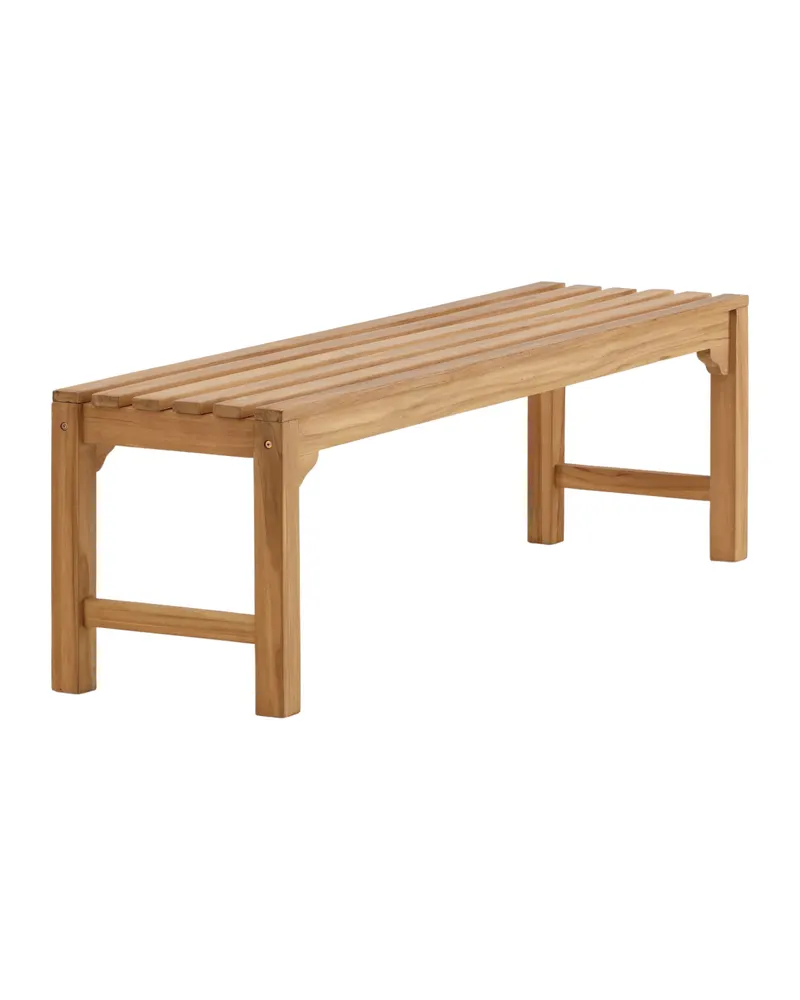 Kenya Gartenbank aus Teak, Ansicht 5