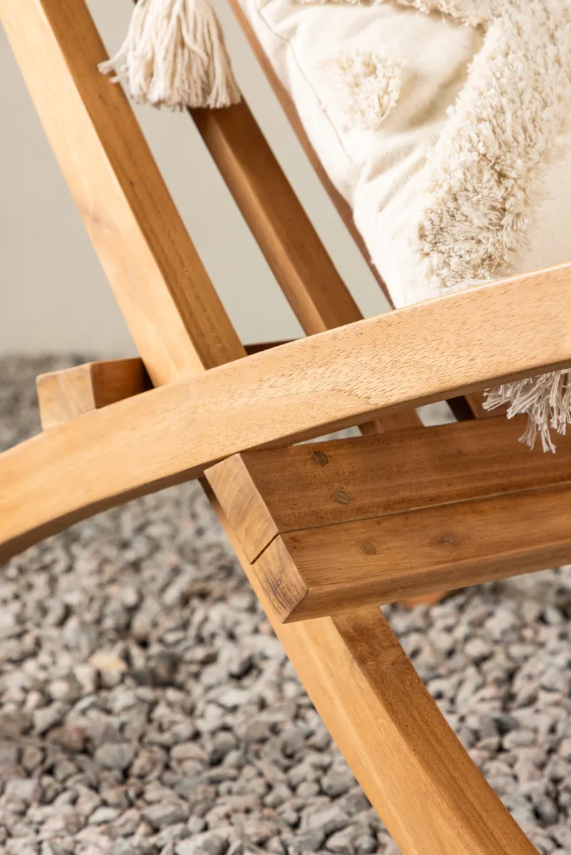 Kenya klappbarer Gartensessel aus Teak, im Wohnraum, Ansicht 2