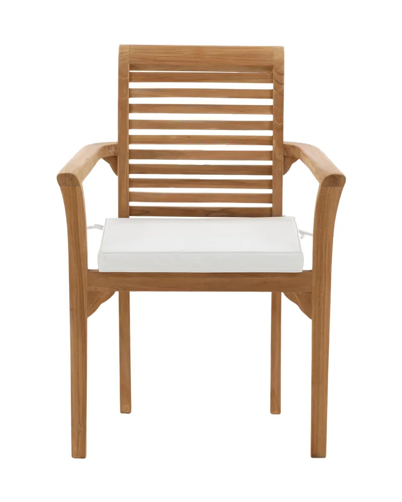 Kenya Gartenstühle aus Teak im 2er-Set in Gold, Ansicht 1
