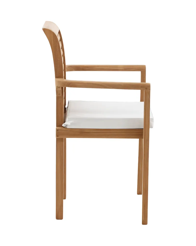 Kenya Gartenstühle aus Teak im 2er-Set in Gold, Ansicht 10
