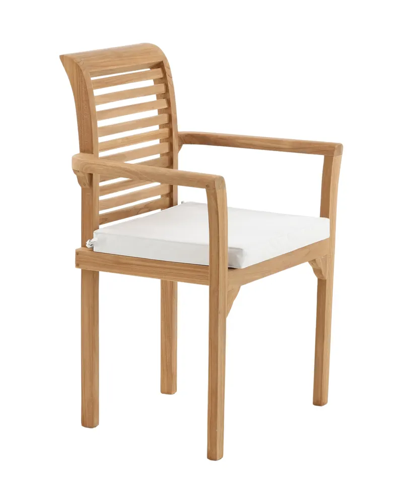 Kenya Gartenstühle aus Teak im 2er-Set in Gold, Ansicht 11