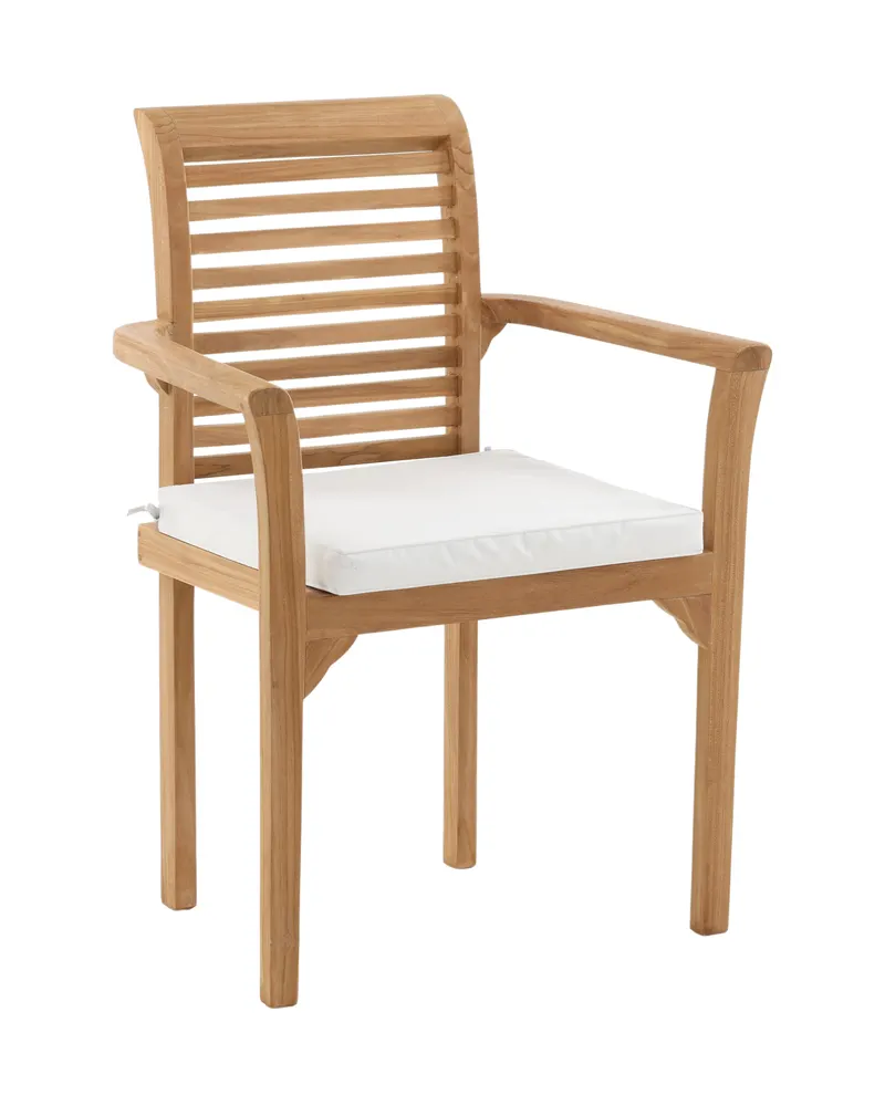 Kenya Gartenstühle aus Teak im 2er-Set in Gold, Ansicht 12