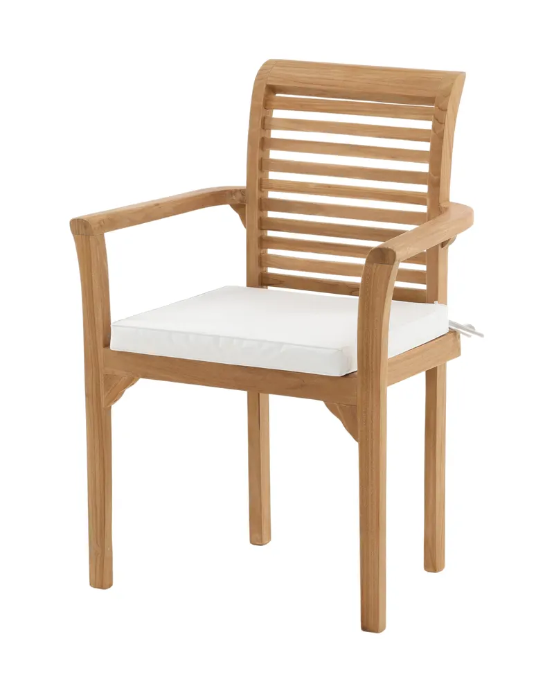 Kenya Gartenstühle aus Teak im 2er-Set in Gold, Ansicht 2