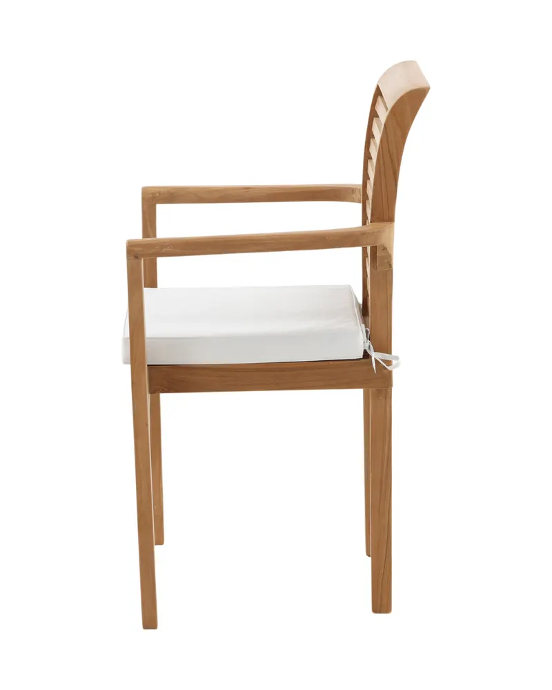 Kenya Gartenstühle aus Teak im 2er-Set in Gold, Ansicht 4