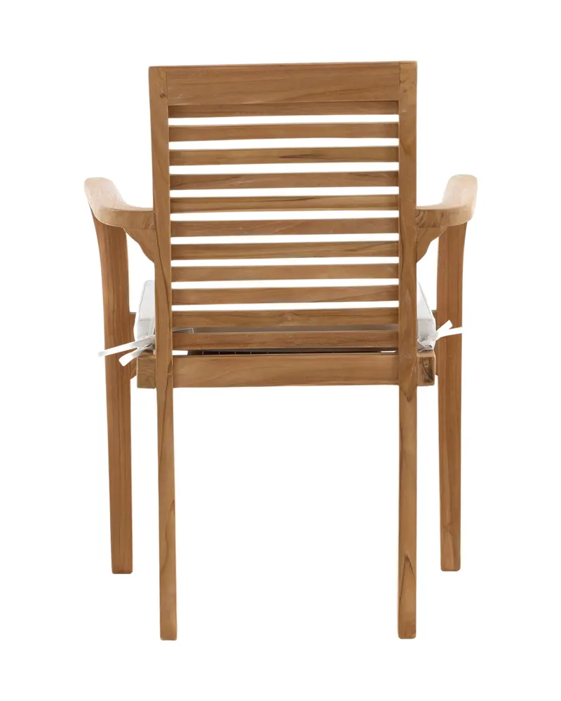 Kenya Gartenstühle aus Teak im 2er-Set in Gold, Ansicht 7
