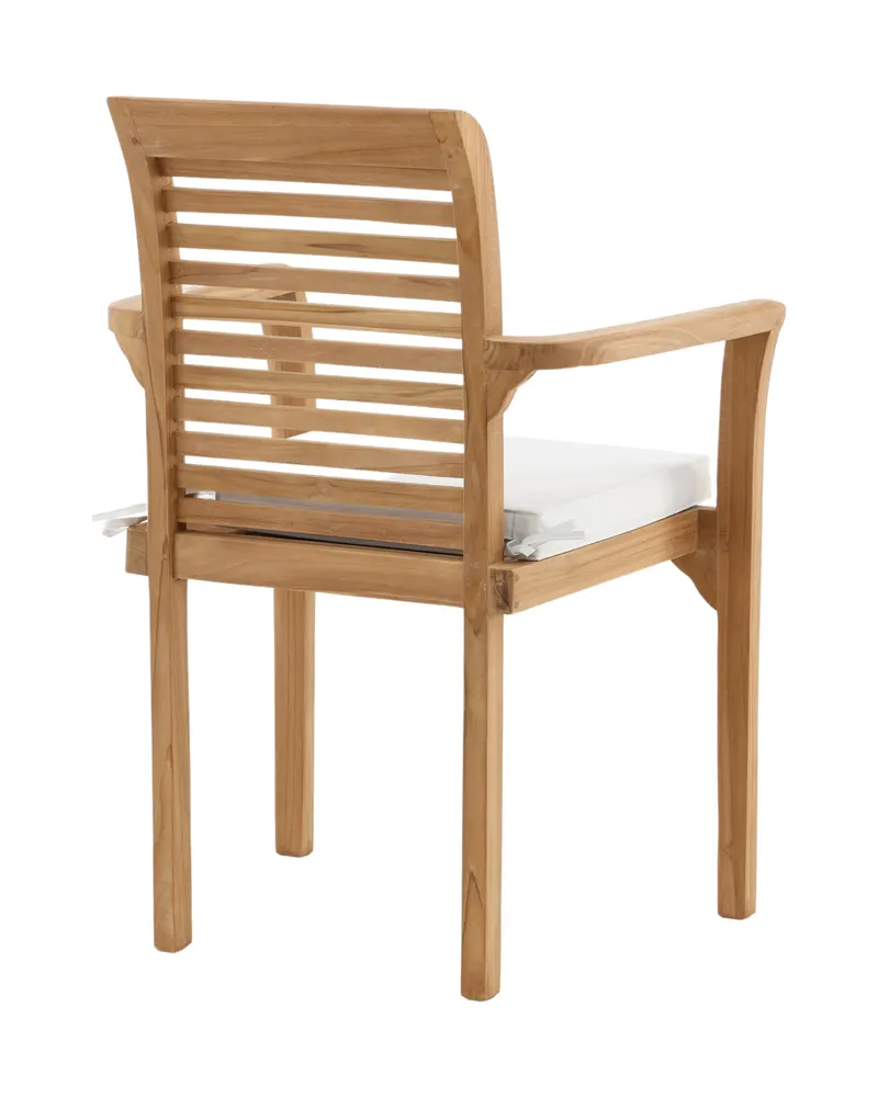 Kenya Gartenstühle aus Teak im 2er-Set in Gold, Ansicht 8