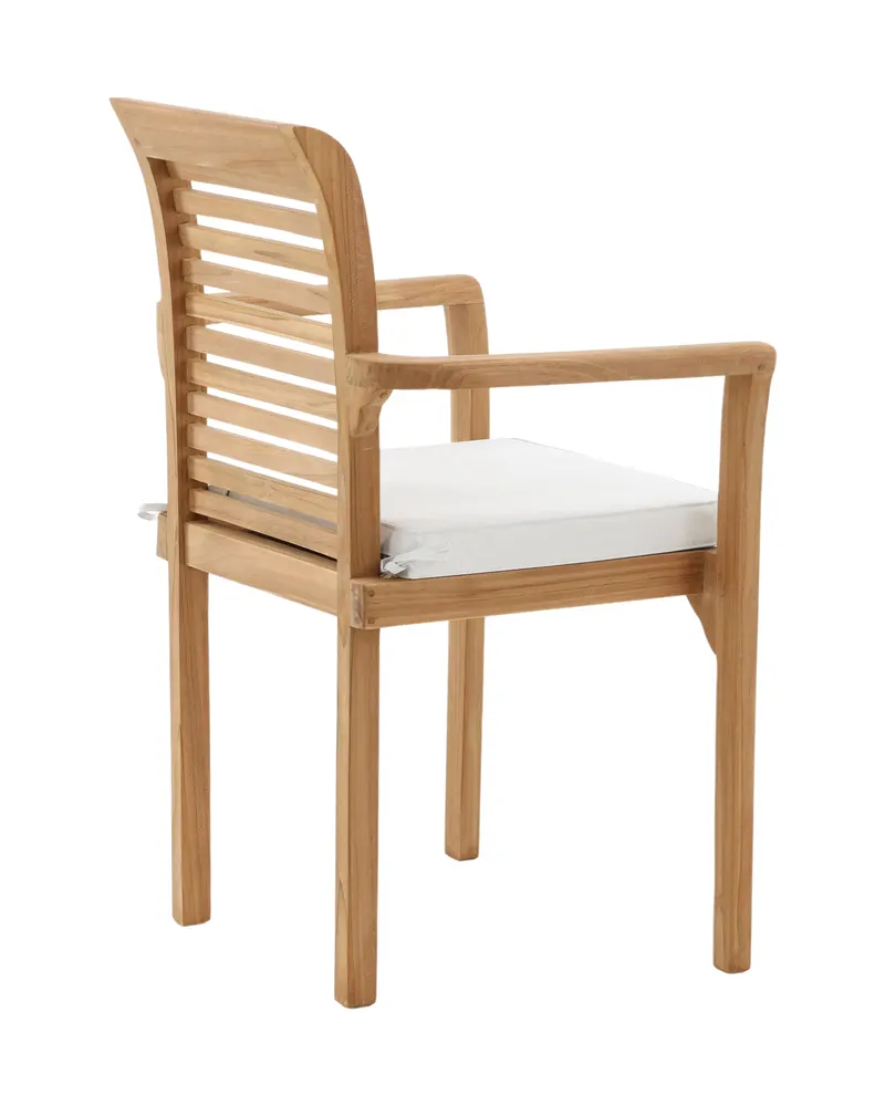 Kenya Gartenstühle aus Teak im 2er-Set in Gold, Ansicht 9