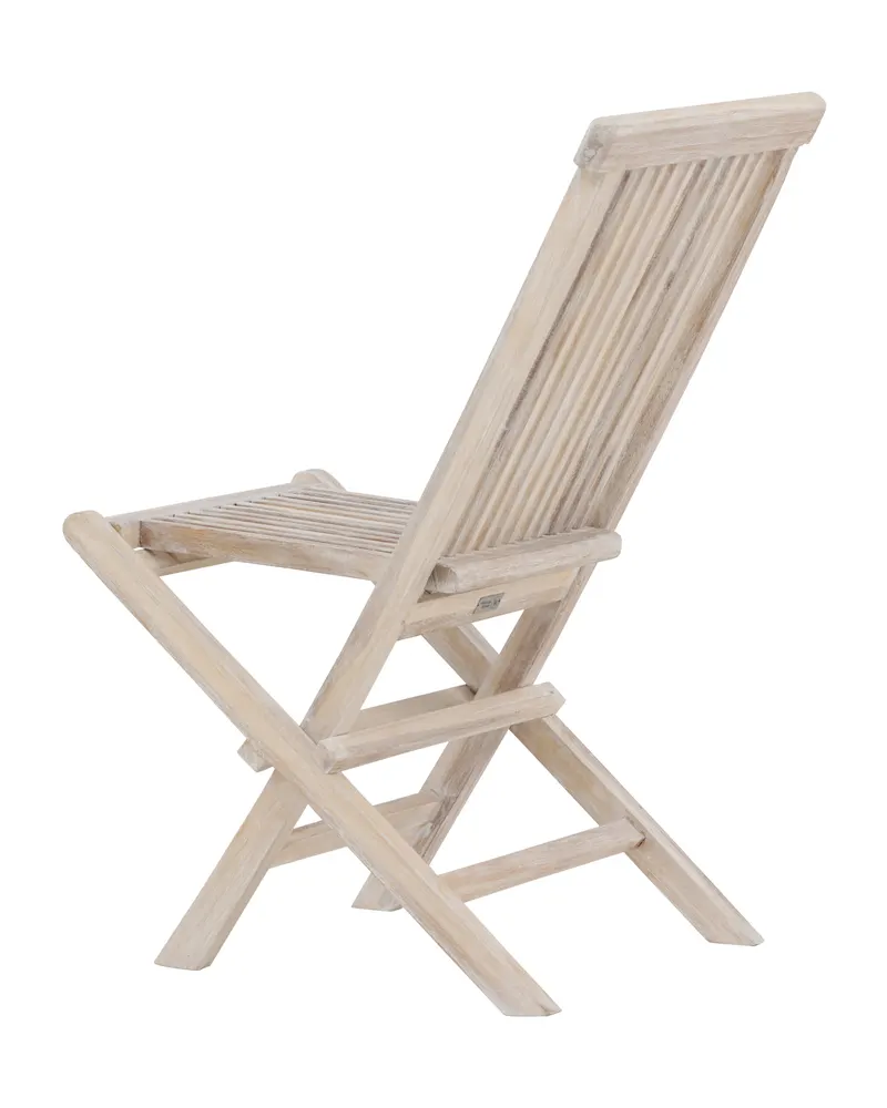 Kenya Gartenstühle aus Teak im 2er-Set in Whitewash, Ansicht 9