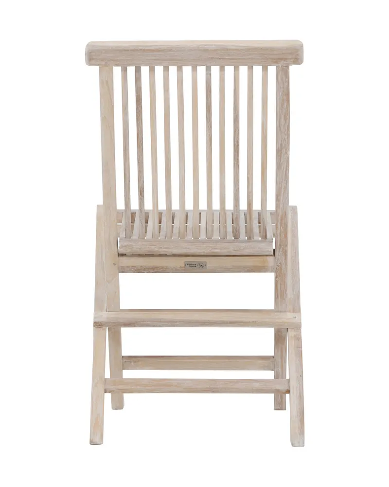 Kenya Gartenstühle aus Teak im 2er-Set in Whitewash, Ansicht 10