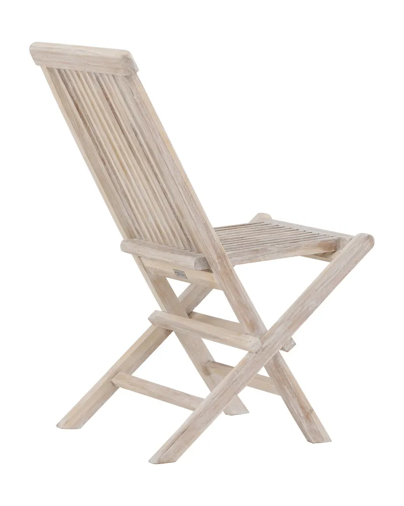 Kenya Gartenstühle aus Teak im 2er-Set in Whitewash, Ansicht 12