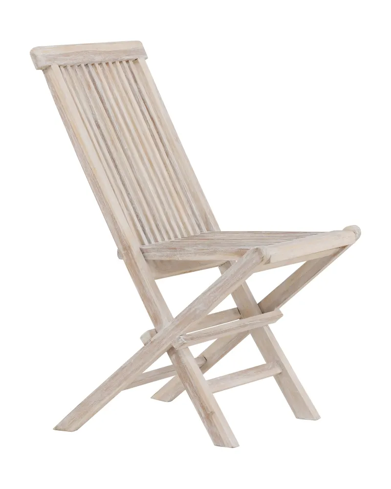Kenya Gartenstühle aus Teak im 2er-Set in Whitewash, Ansicht 13