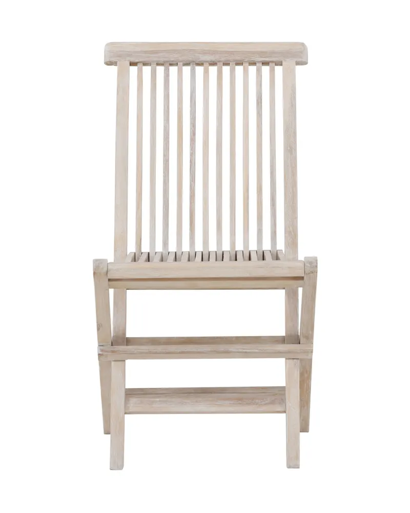Kenya Gartenstühle aus Teak im 2er-Set in Whitewash, Ansicht 2