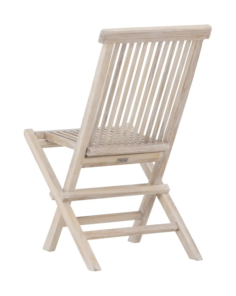 Kenya Gartenstühle aus Teak im 2er-Set in Whitewash, Ansicht 6