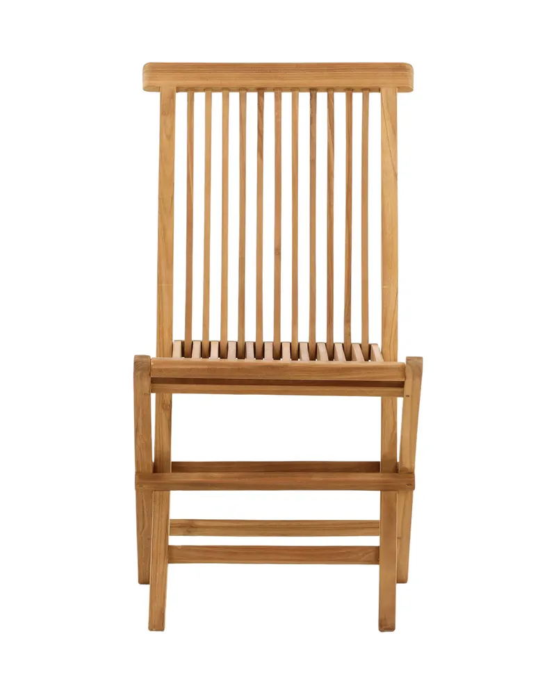Kenya Gartenstühle aus Teak im 2er-Set in Natur, Ansicht 1