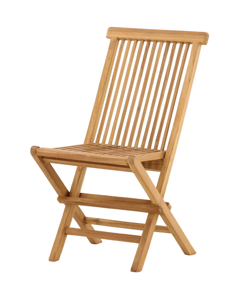 Kenya Gartenstühle aus Teak im 2er-Set in Natur, Ansicht 4