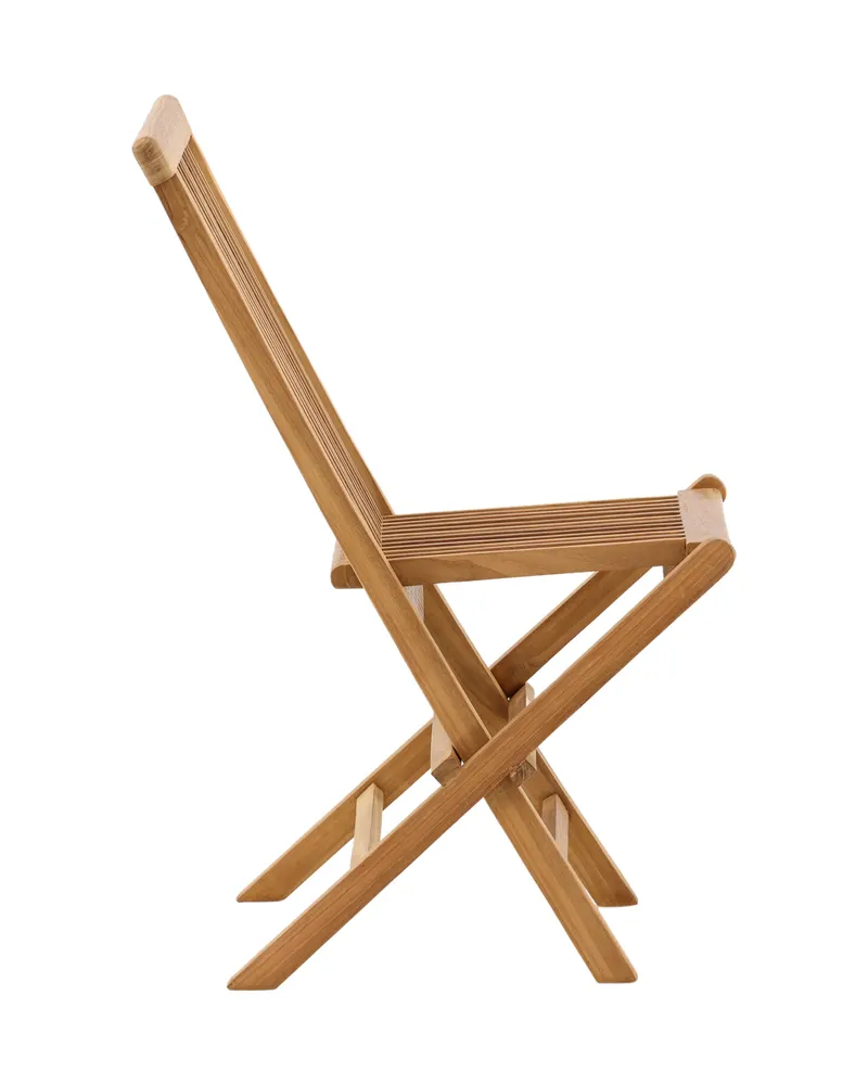 Kenya Gartenstühle aus Teak im 2er-Set in Natur, Ansicht 8
