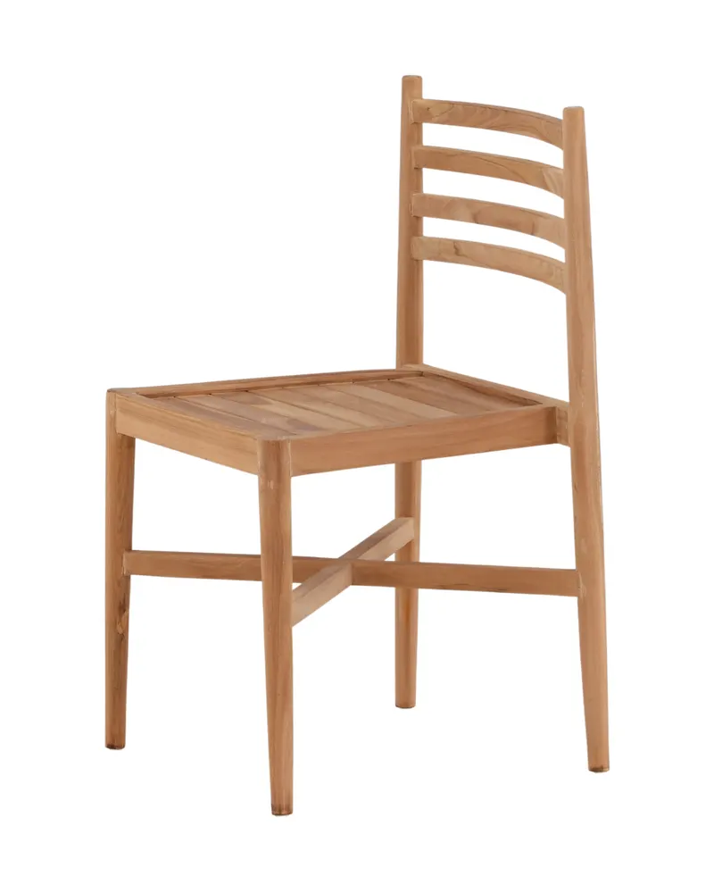 Kenya Gartenstuhl aus Teak mit Querleisten in der Lehne, Ansicht 8