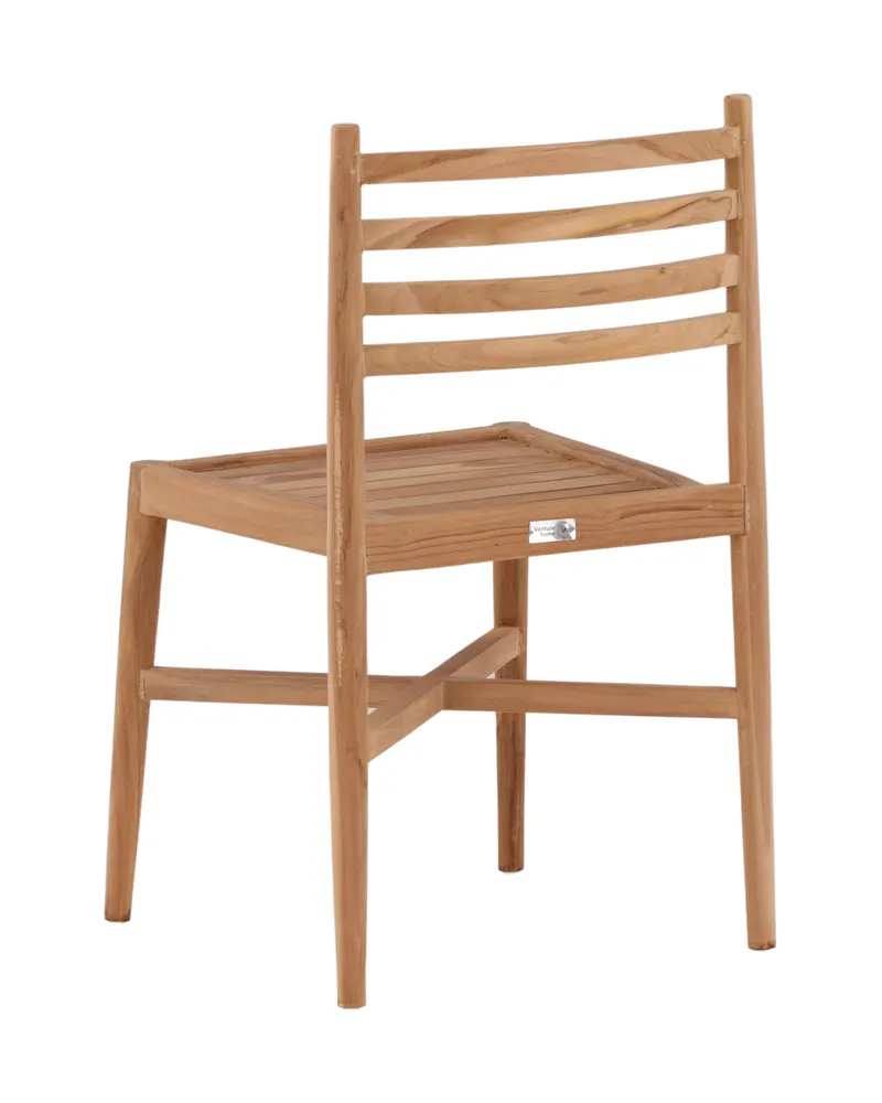 Kenya Gartenstuhl aus Teak mit Querleisten in der Lehne, Ansicht 10