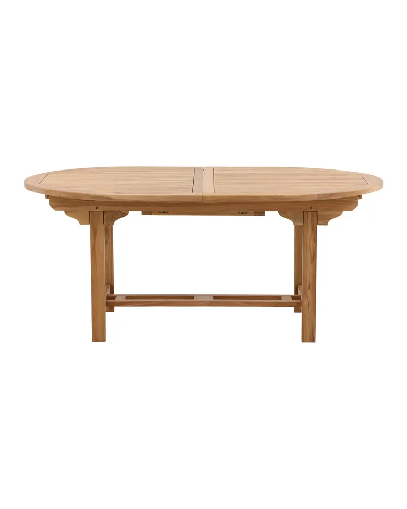 Kenya ovaler Gartentisch aus Teak, ausziehbar von 180 auf 240 cm