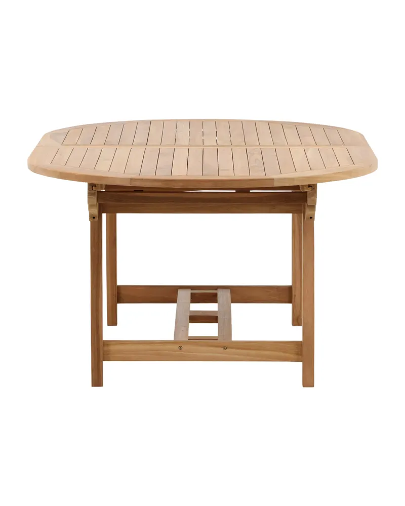 Kenya ovaler Gartentisch aus Teak mit Butterflyauszug, Ansicht 4