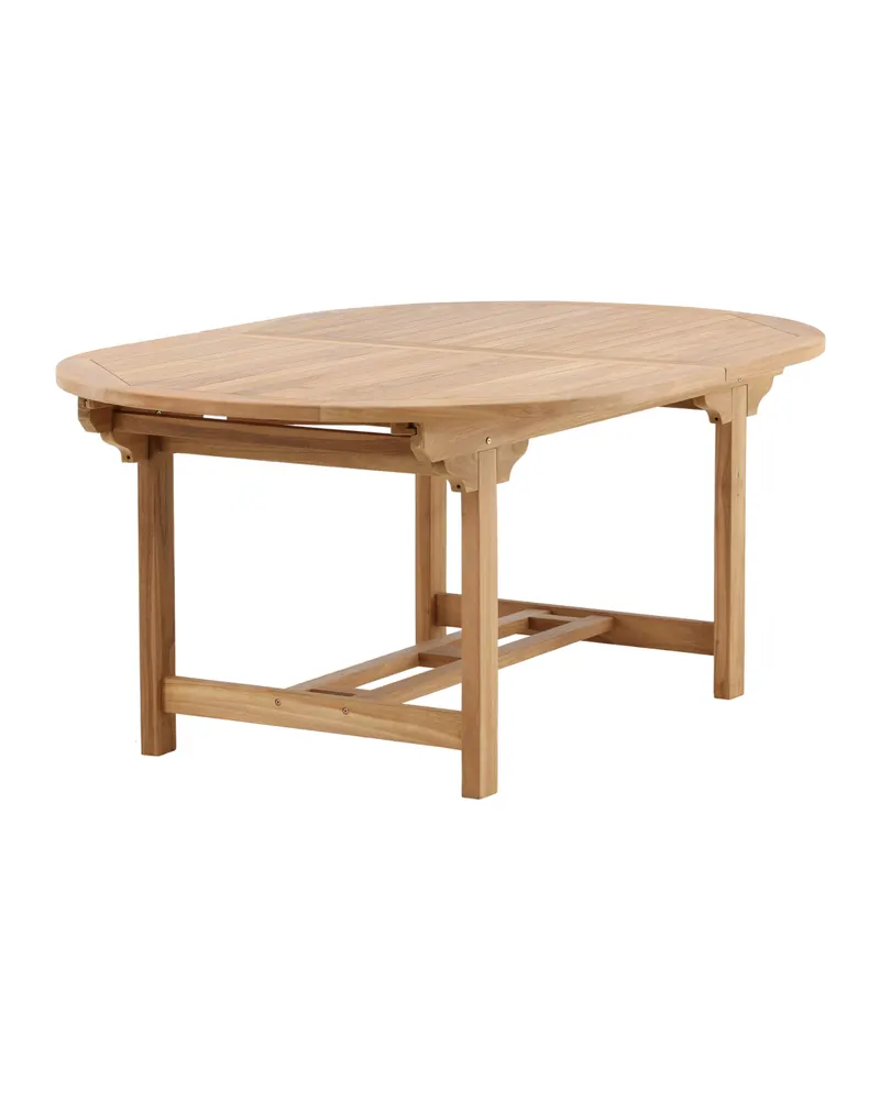 Kenya ovaler Gartentisch aus Teak mit Butterflyauszug, Ansicht 5