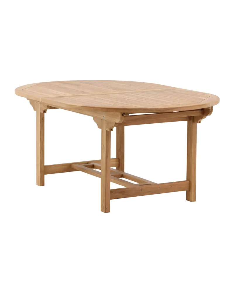 Kenya ovaler Gartentisch aus Teak mit Butterflyauszug, Ansicht 9