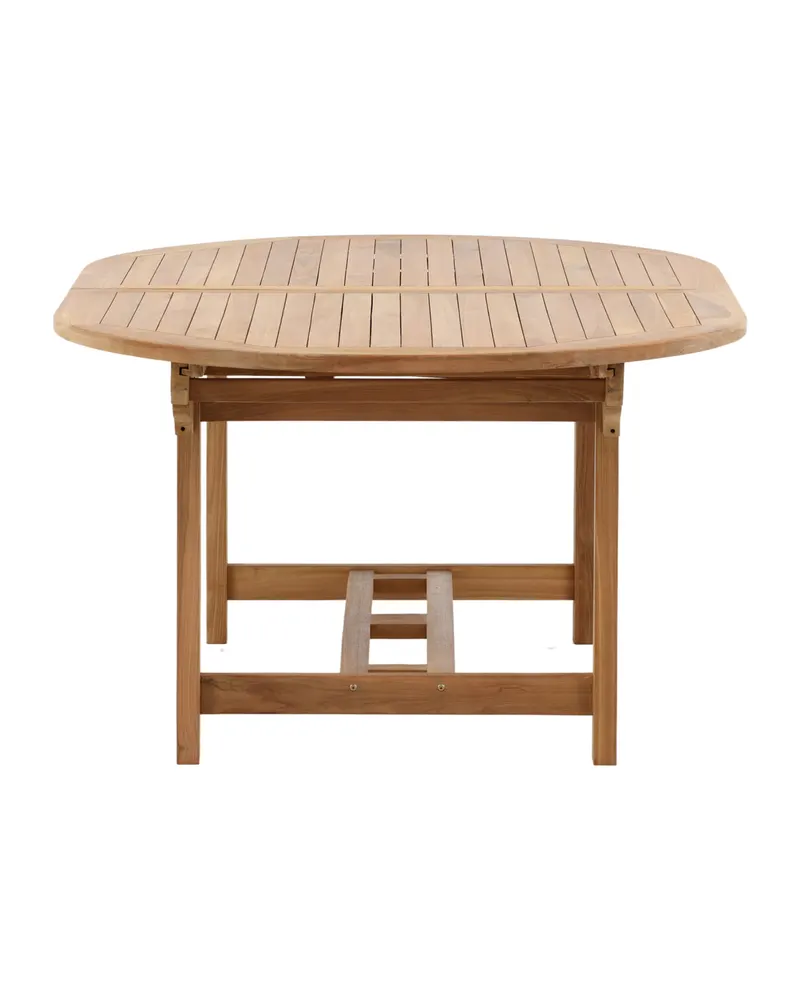 Kenya ovaler Gartentisch aus Teak mit Butterflyauszug, Ansicht 10