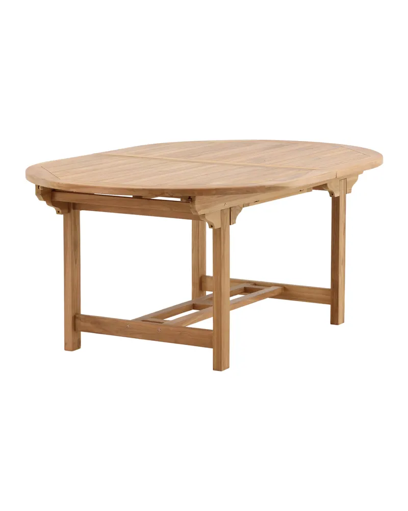 Kenya ovaler Gartentisch aus Teak mit Butterflyauszug, Ansicht 11
