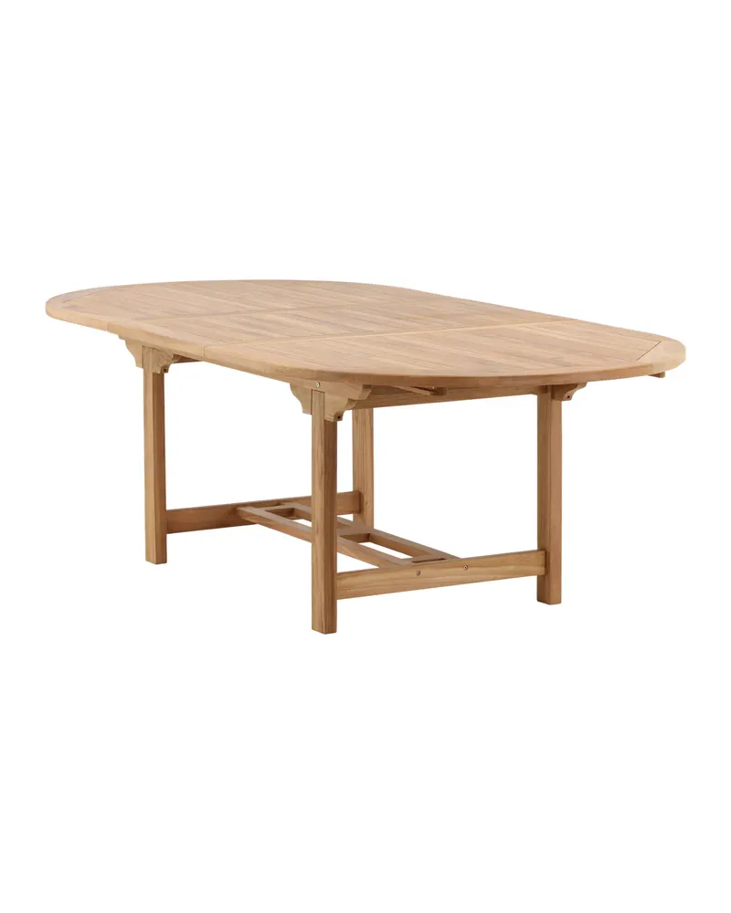 Kenya ovaler Gartentisch aus Teak mit Butterflyauszug, Ansicht 15