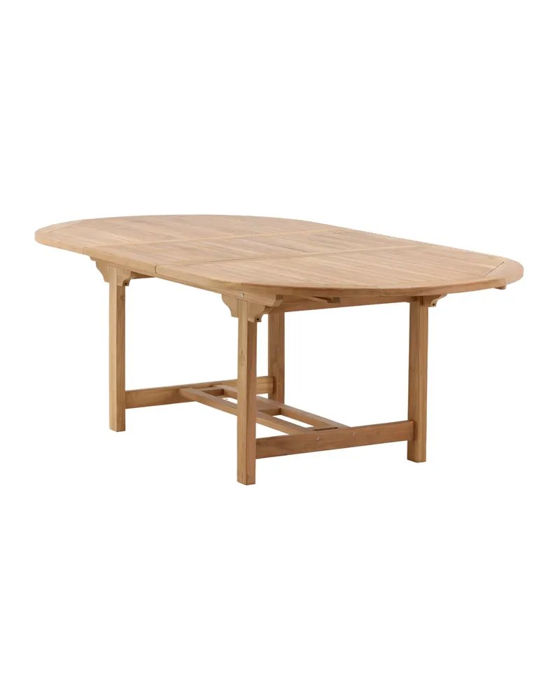 Kenya ovaler Gartentisch aus Teak mit Butterflyauszug, Ansicht 21
